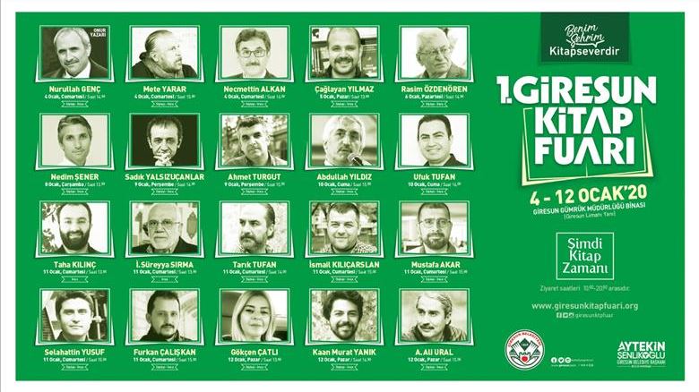 Giresun 1.Kitap Fuarı 14 Ocak'ta Açılıyor